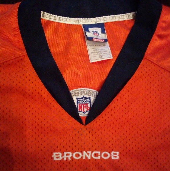 Reebok NFL Equipment Denver Broncos Jay Cutler #6 Embriodered Jersey Size 52 - Picture 3 of 10